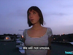 Rooftop Sex With Cute Dark Hair 1