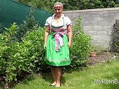 Girl With Big Tits In A Dirndl Gets A Cock Filling!