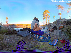 Sex On A Reindeer Skin Next To A Forest Lake - Rosenlundx - Vr 360 - 5 7k 30fps