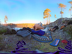 Sex On A Reindeer Skin Next To A Forest Lake - Rosenlundx - Vr 360 - 5 7k 30fps