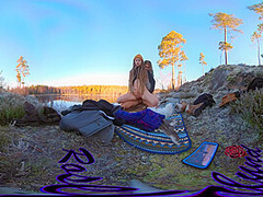Sex On A Reindeer Skin Next To A Forest Lake - Rosenlundx - Vr 360 - 5 7k 30fps