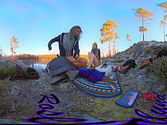 Sex On A Reindeer Skin Next To A Forest Lake - Rosenlundx - Vr 360 - 5 7k 30fps
