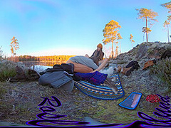 Sex On A Reindeer Skin Next To A Forest Lake - Rosenlundx - Vr 360 - 5 7k 30fps
