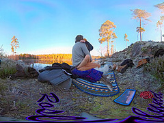 Sex On A Reindeer Skin Next To A Forest Lake - Rosenlundx - Vr 360 - 5 7k 30fps