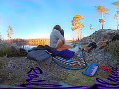 Sex On A Reindeer Skin Next To A Forest Lake - Rosenlundx - Vr 360 - 5 7k 30fps