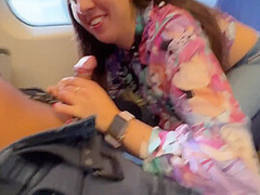 Sexy Babe 18 Y.o. Seduced A Guy On The Train And Gave Him A Blowjob In Public 9 Min