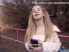 18yo Pigtails Cutie Paid For Giving Blowjob And Sex In Pov