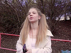 18yo Pigtails Cutie Paid For Giving Blowjob And Sex In Pov