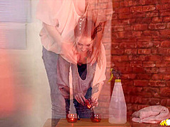 Alexa Red in Wank Party - DownblouseJerk