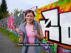 Gives Outdoor Blowjob Before A Hard Hotel Fuck