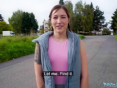 Gives Outdoor Blowjob Before A Hard Hotel Fuck