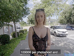 Pulled European Amateur Nailed Outdoor After Being Tric