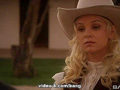 Olivia Del Rio bends over in her stiff corset to get fucked hard - BANG!