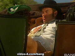 Olivia Del Rio bends over in her stiff corset to get fucked hard - BANG!