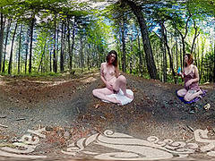 Tattooed Turquoise Cums Outdoors In Vr Video