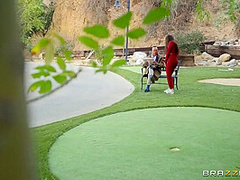 Ebony Mystique Fucks Old Asian Man In The Park