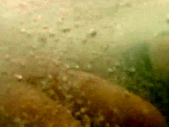 Jeny Smith bottomless in Spa. Naked underwater