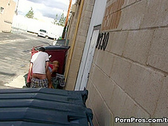 Quick BJ Out Back - PornPros