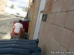 Quick BJ Out Back - PornPros