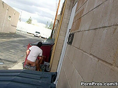 Quick BJ Out Back - PornPros