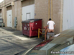 Quick BJ Out Back - PornPros