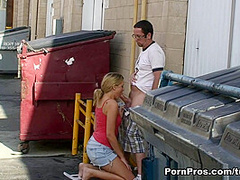 Quick BJ Out Back - PornPros