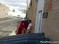 Quick BJ Out Back - PornPros