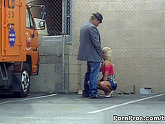 Parking Lot Blonde Blowjob - PornPros