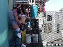 Rear Parking Lot Fuck - PornPros
