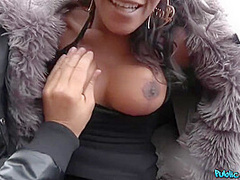 Ebony Busty Cougar Pounded Outside With Kiki Minaj