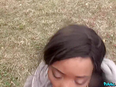 Ebony Busty Cougar Pounded Outside With Kiki Minaj