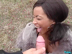 Ebony Busty Cougar Pounded Outside With Kiki Minaj