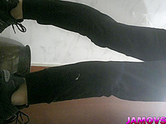 Adorable Japanese performing girl has great orgasms from a good dick.