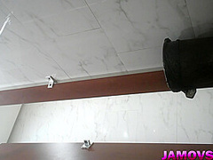 Adorable Japanese performing girl has great orgasms from a good dick.