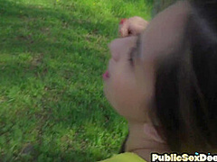 Picked up babe POV fucked outdoor 4 cash by sex agent