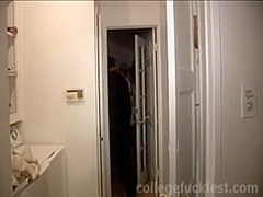 College teen fucking dick in reverse