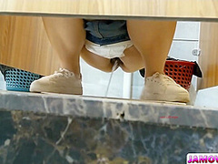 High-end slim female with short hair who like blowouts, extreme, and tit-licking