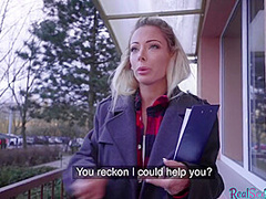 Pretty Eurobabe Gets Paid To Reverse Ride After Pov Blowjob