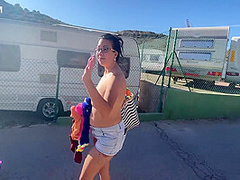 Follower Touches My Pussy On The Beach And Masturbates It Part 3