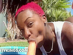 First One To Ride The Doll Toy Then Follow - De Ja, Deja Marie And Abigaiil Morris