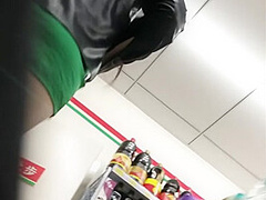 MILF from Asia is fucked by a white guy in front of the camera.