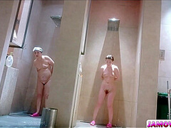 A dark-haired Asian beauty sex-acts with a coworker.