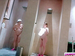 A dark-haired Asian beauty sex-acts with a coworker.