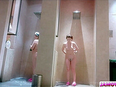 A dark-haired Asian beauty sex-acts with a coworker.