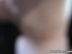 Blonde Gives Sex Show in Car - PornPros