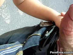 Big Titty Brunette Gives Out Door Lovin' - PornPros