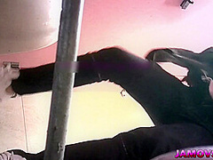 Tempting damsel experiences a sexual awakening in the shower.