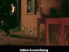 Eveline Dellai rides a knights flesh sword until her pussy is sore - BANG!