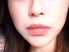 Hot babe gets erotic in washroom while in shower