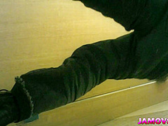 Homemade sex video with skinny hairy Chinese teen girl